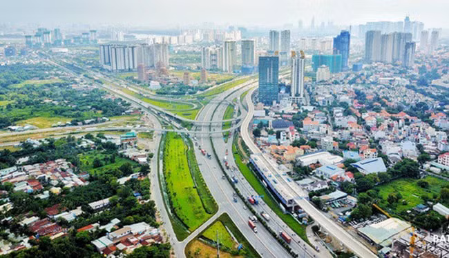 Một góc quy hoạch TP. HCM nhìn trên cao. Ảnh: TL