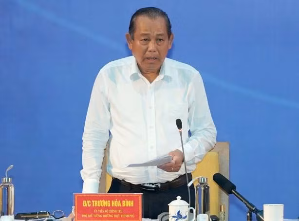 Phó Thủ tướng Thường trực Trương Hòa Bình cho rằng cần hiện tốt công tác quy hoạch vùng, quy hoạch địa phương sao cho phù hợp. Ảnh: VGP