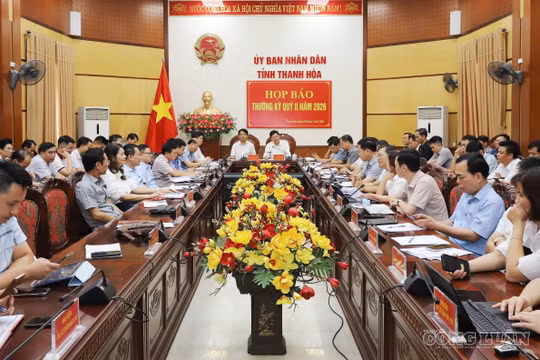 Thanh Hóa: Nhiều vấn đề dư luận quan tâm được làm rõ tại họp báo thường kỳ quý II/2026