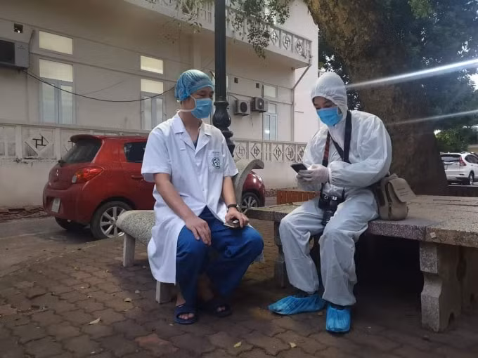 Phóng viên Đoàn Bổng- báo điện tử VietNamnet là một trong số ít 