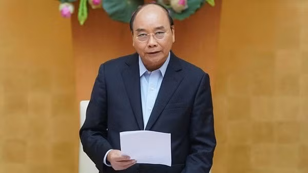 Thủ tướng Nguyễn Xuân Phúc phát biểu tại cuộc họp. Ảnh: VGP.