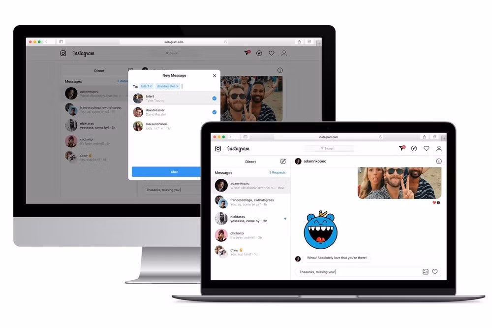 Tất cả người dùng Instagram đã có thể nhắn tin Direct (Direct Messaging – DM) trên trình duyệt web.