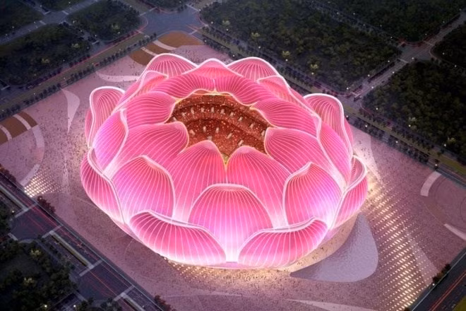 Phối cảnh sân vận động mới của Guangzhou Evergrande. Ảnh: Newsrnd