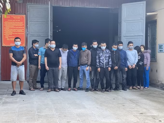Các đối tượng liên quan đến vụ việc bị cơ quan CSĐT CA huyện Yên Định bắt giữ
