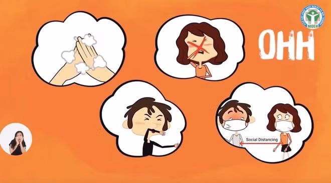 Những hình ảnh hoạt hình trong MV.
