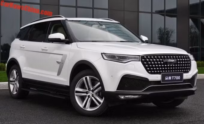Ngoại thất chiếc Zotye Z8. Ảnh: Carnewschina