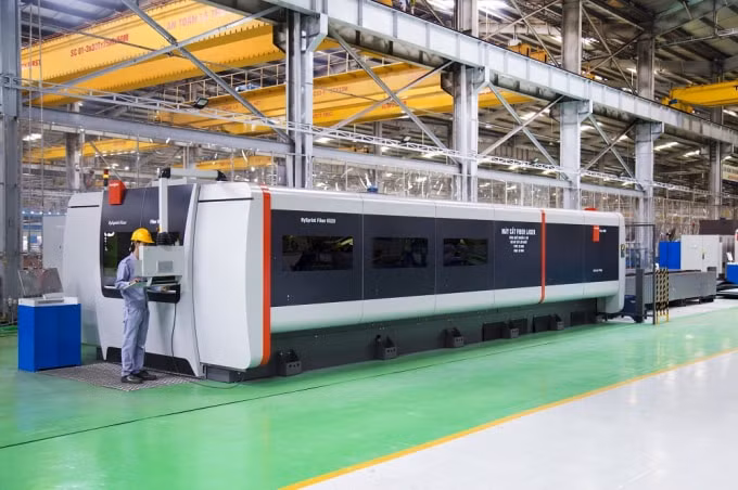 Máy cắt Fiber lazer tại Nhà máy THACO - Chu Lai.