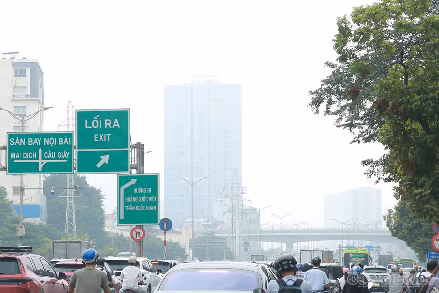 Sáng nay, Hà Nội đứng thứ 3 thế giới về ô nhiễm không khí 
