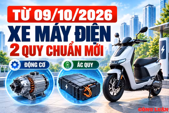 Từ ngày 9/10, xe điện áp dụng 2 quy chuẩn mới về động cơ và ắc quy