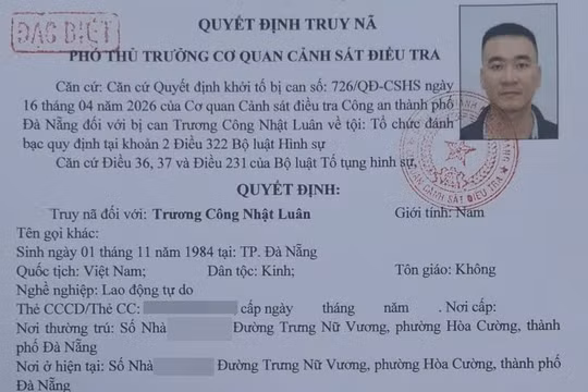 Truy nã đặc biệt đối tượng cầm đầu đường dây cá độ bóng đá giao dịch hơn 350 tỷ đồng