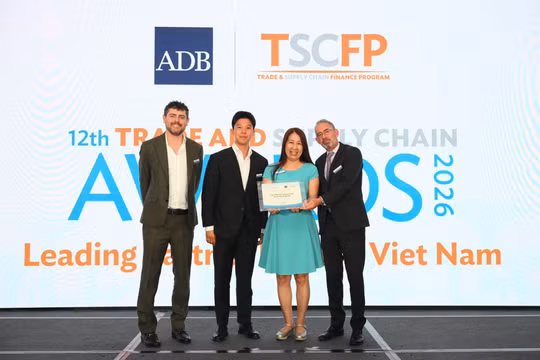 ADB vinh danh TPBank là Ngân hàng đối tác hàng đầu tại Việt Nam về tài trợ thương mại