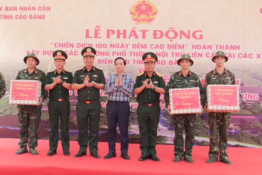 Cao Bằng: Mở 'Chiến dịch 100 ngày đêm cao điểm', quyết tâm hoàn thành xây dựng trường phổ thông nội trú liên cấp tại các xã biên giới trước 30/8