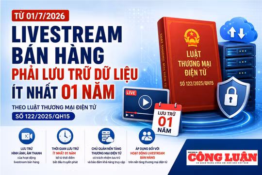 Livestream bán hàng phải lưu trữ dữ liệu ít nhất 1 năm theo quy định mới