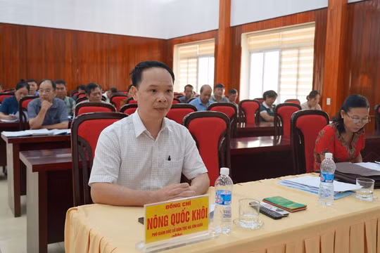 60 đại biểu là trưởng xóm, ban công tác mặt trận xóm xã Nguyên Bình tham gia học tập tuyên truyền, phổ biến giáo dục pháp luật