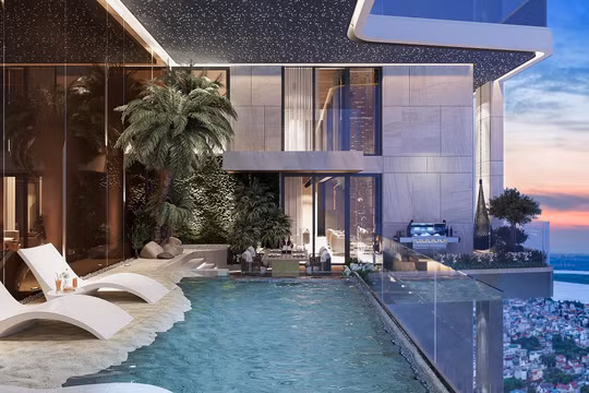 Dinh thự trên cao Sky Mansion: Chuẩn sống mới giữa không trung tại Tây Hồ