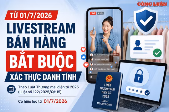 Livestream bán hàng bắt buộc xác thực danh tính theo quy định mới