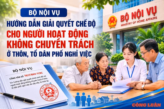 Bộ Nội vụ hướng dẫn giải quyết chế độ cho người hoạt động không chuyên trách ở thôn, tổ dân phố nghỉ việc