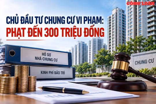Chủ đầu tư chung cư vi phạm: Phạt đến 300 triệu đồng