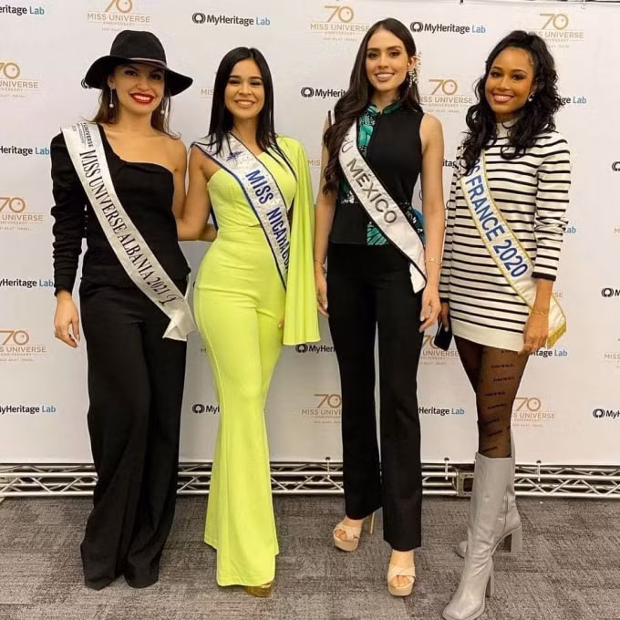 miss universe 2021 huy lich trinh ngay 2 do hoa hau phap mac covid 19 hinh 1