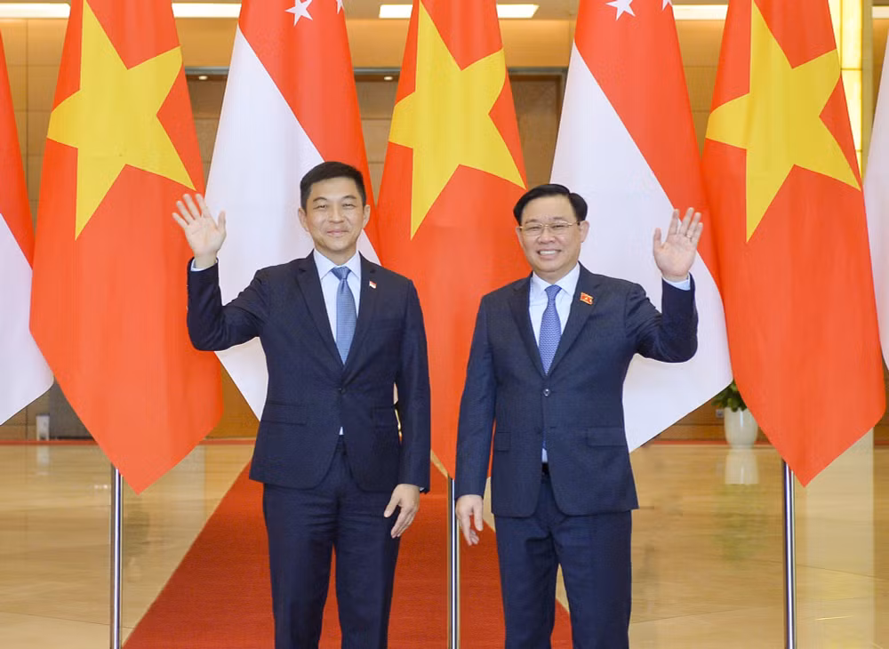 chu tich quoc hoi vuong dinh hue don hoi dam voi chu tich quoc hoi singapore hinh 1