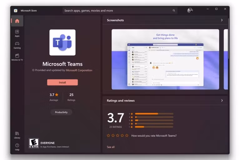microsoft teams da chinh thuc co mat tren microsoft store hinh 1