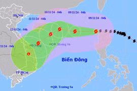 Bão Yinxing vào Biển Đông, hướng thẳng miền Trung, trở thành cơn bão số 7 năm nay