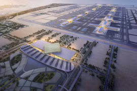 Sân bay lớn nhất thế giới đang được xây dựng trên sa mạc ở Dubai