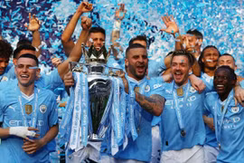 Đánh bại West Ham, Man City vô địch Ngoại hạng Anh 2023/24