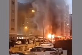 Video vụ cháy khu nhà công nhân nước ngoài khiến 49 người thiệt mạng ở Kuwait
