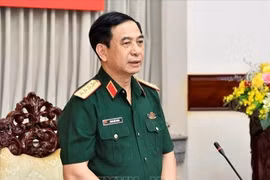 Đại tướng Phan Văn Giang làm việc với Tổng cục Chính trị Quân đội nhân dân Việt Nam