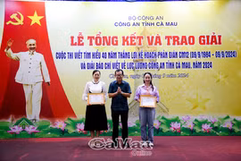 Cà Mau trao giải các cuộc thi viết về lực lượng Công an tỉnh năm 2024