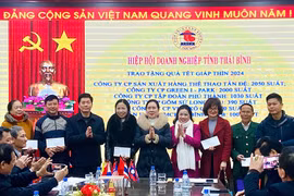 Thái Bình: Hơn 150 doanh nghiệp đăng ký tặng 36.000 suất quà Tết cho người nghèo