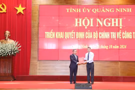 Bộ Chính trị điều động ông Vũ Đại Thắng giữ chức vụ Bí thư Tỉnh ủy Quảng Ninh