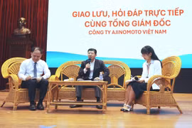 Tổng Giám đốc Ajinomoto Việt Nam khuyên sinh viên hãy nghĩ về việc tạo ra giá trị trong công việc và cuộc sống