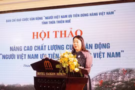 Tổ chức Hội thảo Nâng cao chất lượng Cuộc vận động "Người Việt Nam ưu tiên dùng hàng Việt Nam" tại Huế