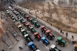 Làn sóng biểu tình nông dân châu Âu lan sang Tây Ban Nha