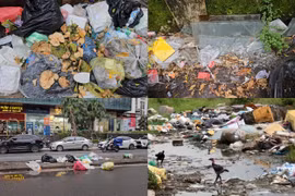 Hà Nội: Bãi tập kết rác thải tự phát gây mất mỹ quan đô thị