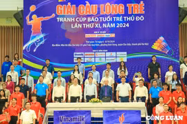 Sôi động Giải Cầu lông trẻ tranh Cúp báo Tuổi trẻ Thủ đô lần thứ XI năm 2024