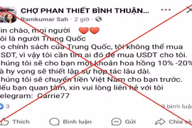 Cảnh báo thủ đoạn lừa đảo mới thông qua giao dịch tiền ảo