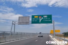 Dự kiến thu phí trên cao tốc Diễn Châu - Bãi Vọt từ tháng 12 tới