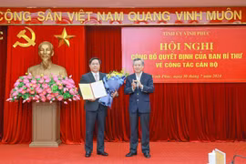 Thứ trưởng Bộ Kế hoạch và Đầu tư Trần Duy Đông giữ chức Phó Bí thư Tỉnh ủy Vĩnh Phúc