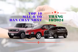 Top 10 ô tô bán chạy tháng 10/2024: Lần đầu cho xe thuần điện