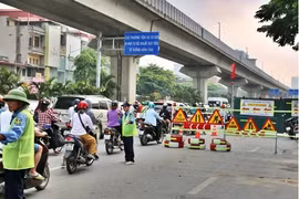 Hà Nội: Điều chỉnh giao thông trên đường Trần Phú (quận Hà Đông)