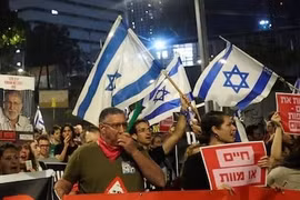 Người Israel tiếp tục biểu tình yêu cầu Thủ tướng Netanyahu giải cứu con tin ở Gaza