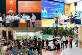 Các tỉnh miền Trung ủng hộ đồng bào tại các địa phương phía Bắc khắc phục hậu quả bão, lũ