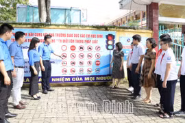 Nam Định: Tăng cường bảo đảm trật tự an toàn giao thông cho lứa tuổi học sinh