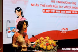 Bộ Y tế tổ chức mít tinh với chủ đề 'Rửa tay với xà phòng - Tại sao lại quan trọng'