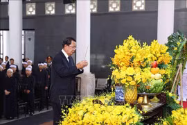Đoàn Campuchia viếng Tổng Bí thư Nguyễn Phú Trọng