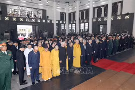 Đoàn Uỷ ban Trung ương Mặt trận Tổ quốc Việt Nam viếng Tổng Bí thư Nguyễn Phú Trọng