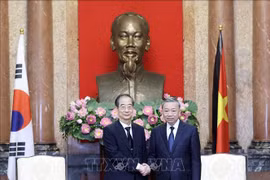 Chủ tịch nước Tô Lâm tiếp Thủ tướng Hàn Quốc Han Duck Soo